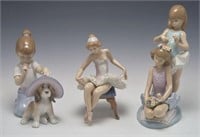 Lot of 3 Lladro Girl Figurines- Dancers, etc.