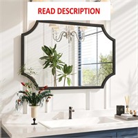 $124  24x36 Black Bathroom Mirror  Kelly Miller