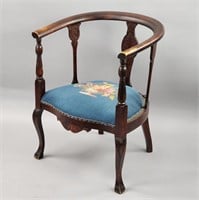 Victorian Half Round Chair