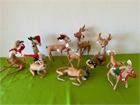 Annalee Reindeer Dolls, 1985, 1970, 1986, 1991 ++