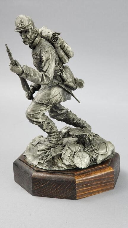 Union Soldier Pewter Statue By Terry Jones