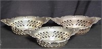 Sterling pierced dishes