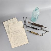 Civil War Medical Instruments/Paperwork