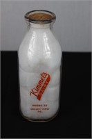 Kimmel's Dairy 1qt Pyro Milk Bottle