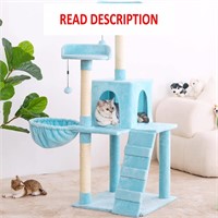 $80  54in Cat Tower with Sisal Rope  Azure