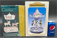 2 Musical Carousels - Classic Treasures + w Boxes