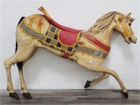 Vintage signed fiberglass carousel horse