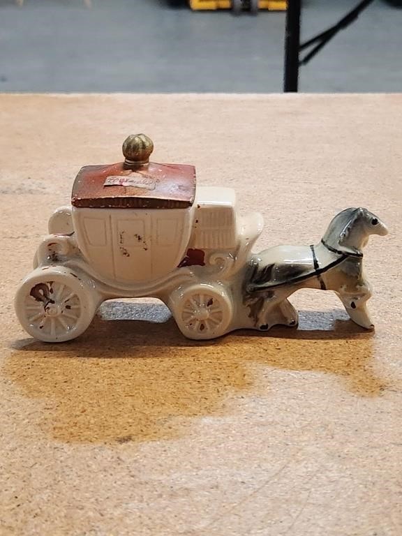 Vintage Horse & Carriage Porcelain