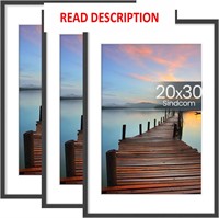 $53  20x30 Poster Frame 3 Pack  Charcoal Gray 20x3