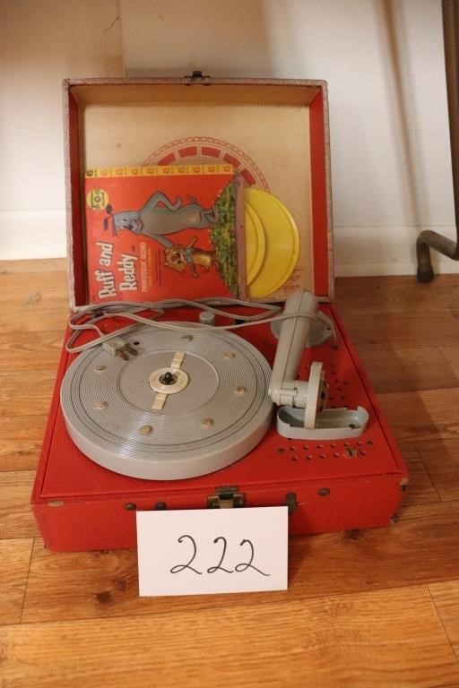 Vintage Child's Record Player