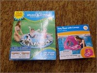 2 blow up pool items