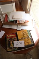 Old Books and Misc Sewing Supplies