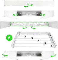 $70  40' Laundry Rack - Collapsible  White  60lbs