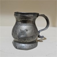 19th Century Pewter Measuring Cup