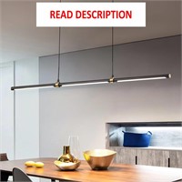 $130  Modern LED Dimmable Linear Pendant 47.24in