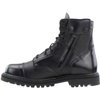 Size 8 Rocky Side Zipper Jump Boot, Black,