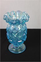 West Moreland Glass Co Ruffled Edge Pineapple Vase