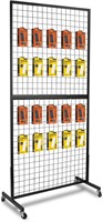 $100  3'x6' Gridwall Panel Stand  T-Base  Black