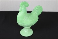 Green Glass Rooster