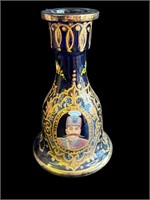 Antique Middle eastern blue glass vase