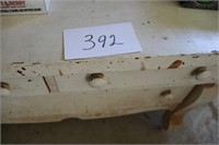 vintage wood white dresser base