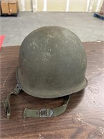 Vintage US Helmet Shell w/ Chinstraps