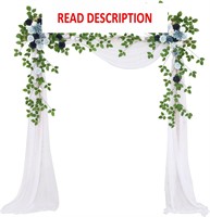 $50  2Pcs Artificial Wedding Arch Flowers (Blue)