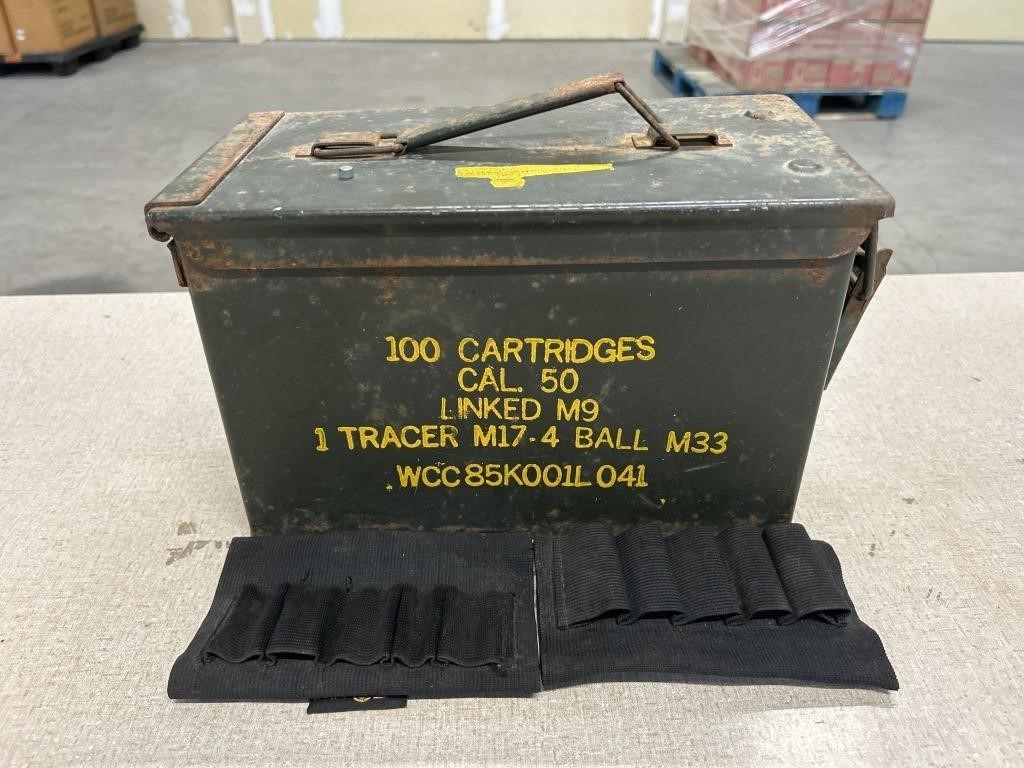 Vintage 100 Cartridges Ammo Box