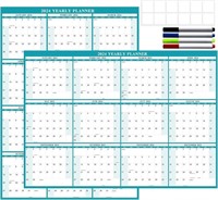 32" x 48" Exellewis 2024 Wall Calendar Erasable, a