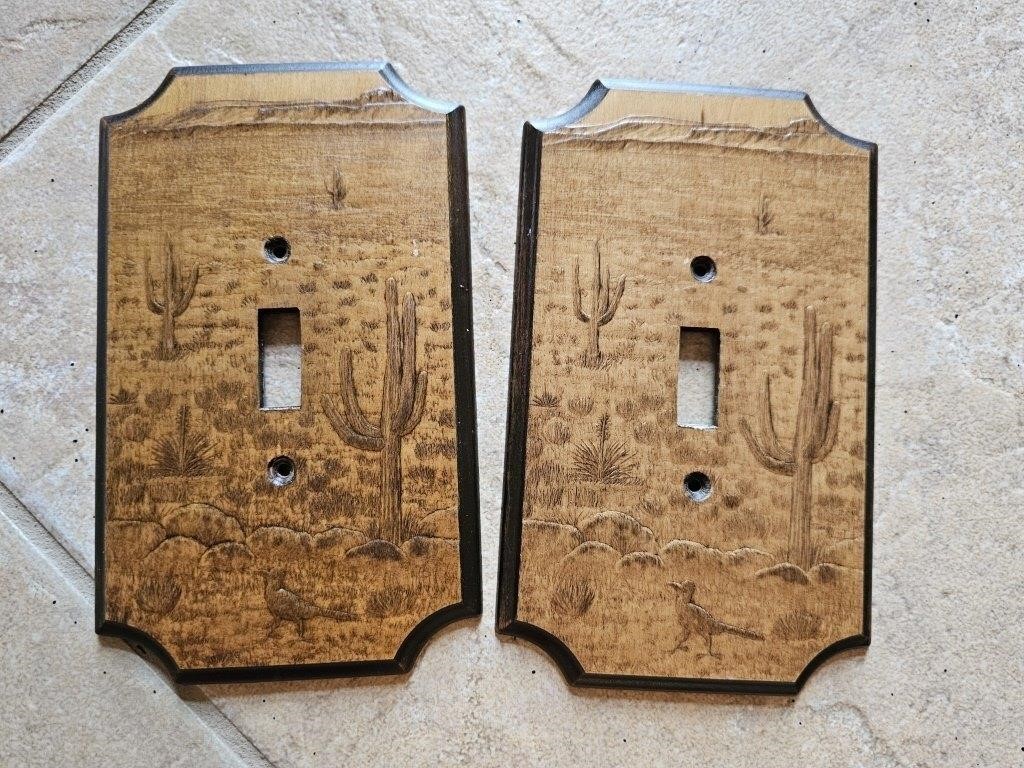 Wooden Engraved Lightplates- Desert