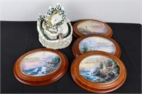 Thomas Kinkade Waterfall & Decorative Plates