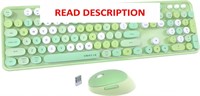 $41  UBOTIE Wireless Keyboard Mouse Combo (Green)