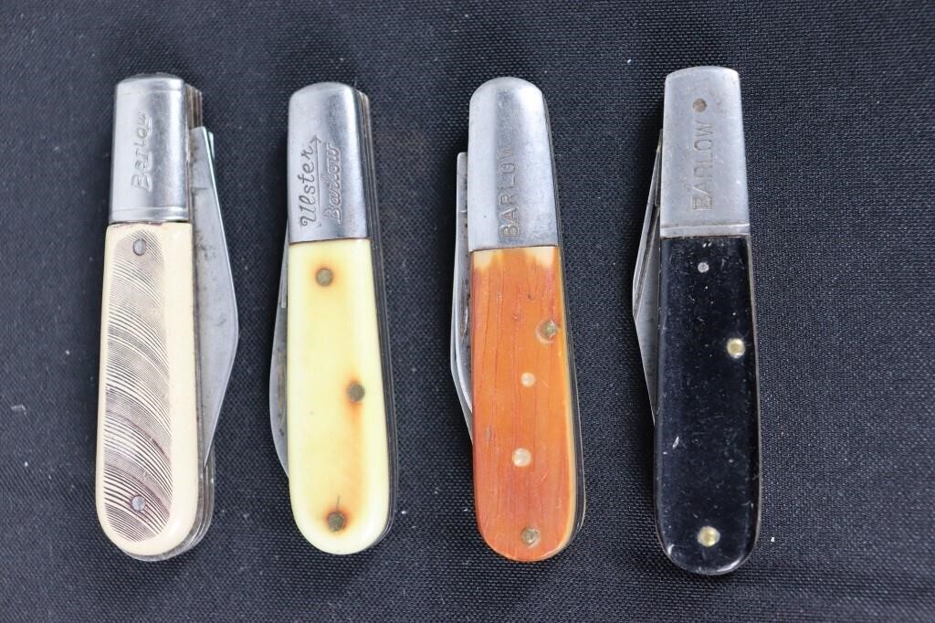 Four Barlow Pocket Knives (Made in USA)