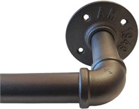 $39  Outdoor Curtain Rod  Black  72 to 144