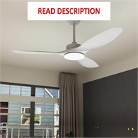$110  52 Ceiling Fan with 3CCT 22W  DC Motor