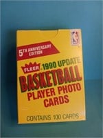OF) Fleer 1990 NBA update box is unopened and