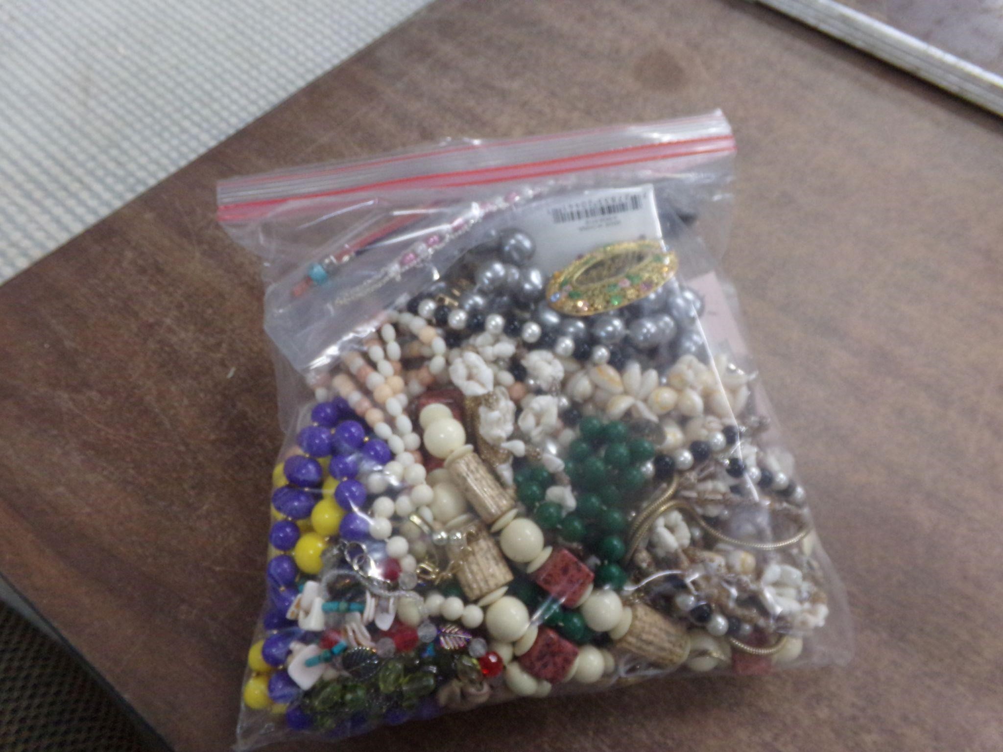Large bag of costume jewelry