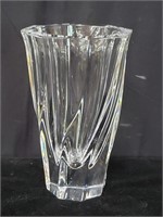 Orrefors crystal vase, 6" h. x 4" diam.