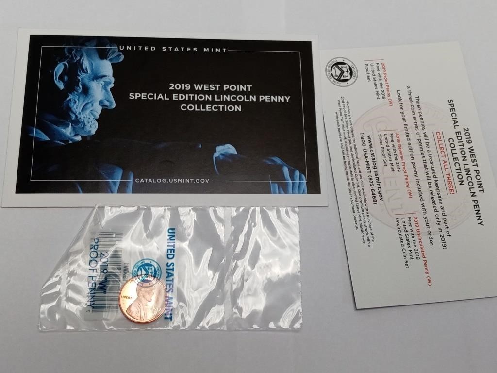 2019 West point special edition Lincoln penny