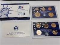 OF) 2001 us proof set with state quarters