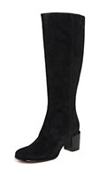 Size 9.5 Vince Women's Maggie High Boots, Black,