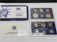 OF) 2002 us proof set with state quarters