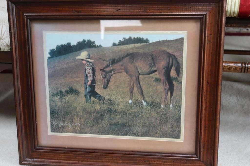 Boy and Pony Print By Jim Daly