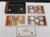 OF) 2012 us proof set with state quarters and
