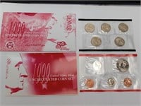 OF) Uncirculated 1999 Denver mint coin set