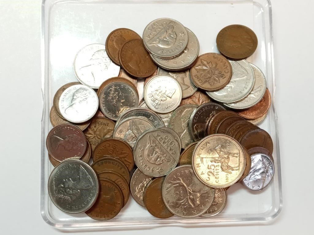 $4.14 face value Canadian coins