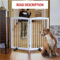 $60  Foldable Indoor Dog Fence  Wood  40W x 32'H
