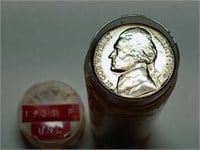 UNC Roll of 1956 Jefferson nickels