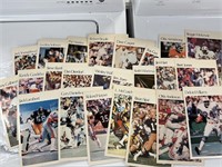 LARGE LOT OF OVERSIZE FOOTBALL CARDS