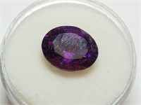 4.34 carat purple gemstone